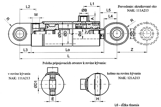 Přímočarý dvojčinný hydromotor